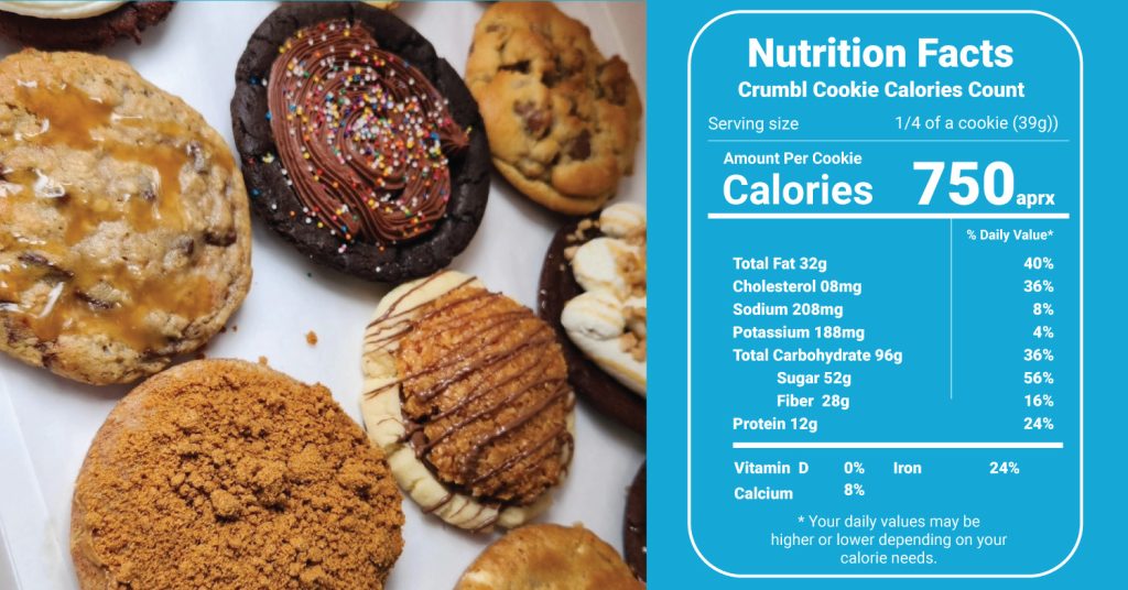 Crumbl Cookie Calories